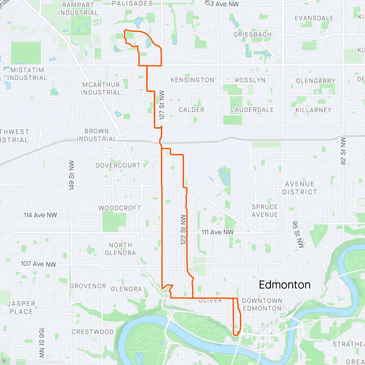 Map of the activity, Edmonton Park 171: Hudson