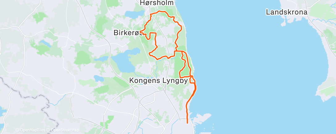 Map of the activity, Morning Ride
