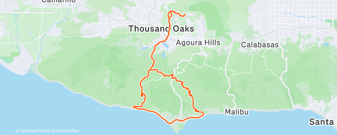 Карта физической активности (Lunch Ride)