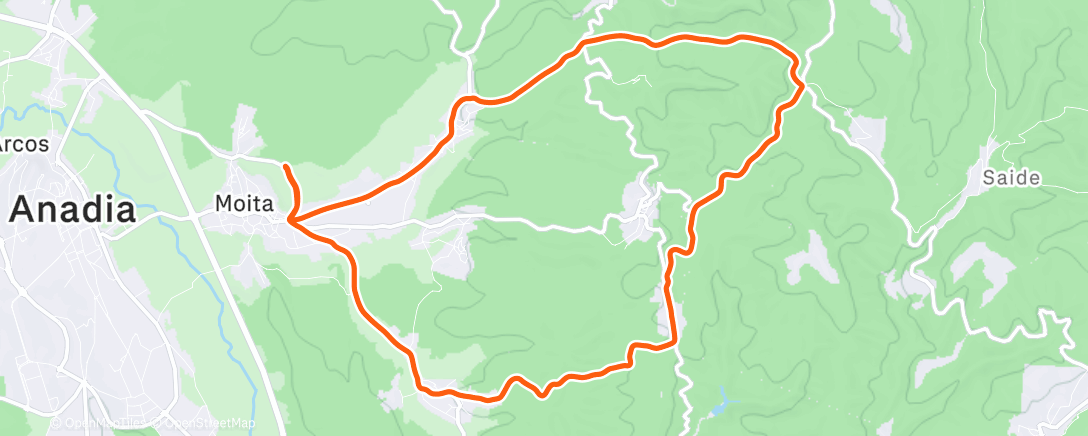 Map of the activity, need for move