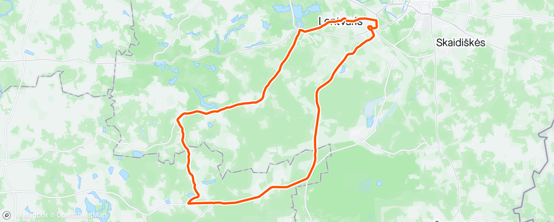 Map of the activity, RideMore Pavasaris 2024 Day 4