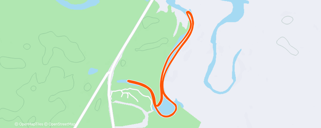 Map of the activity, Полуденный забег