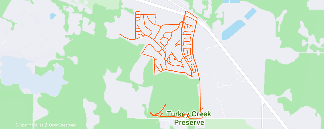 Map of the activity, Turkey Creek neighborhood