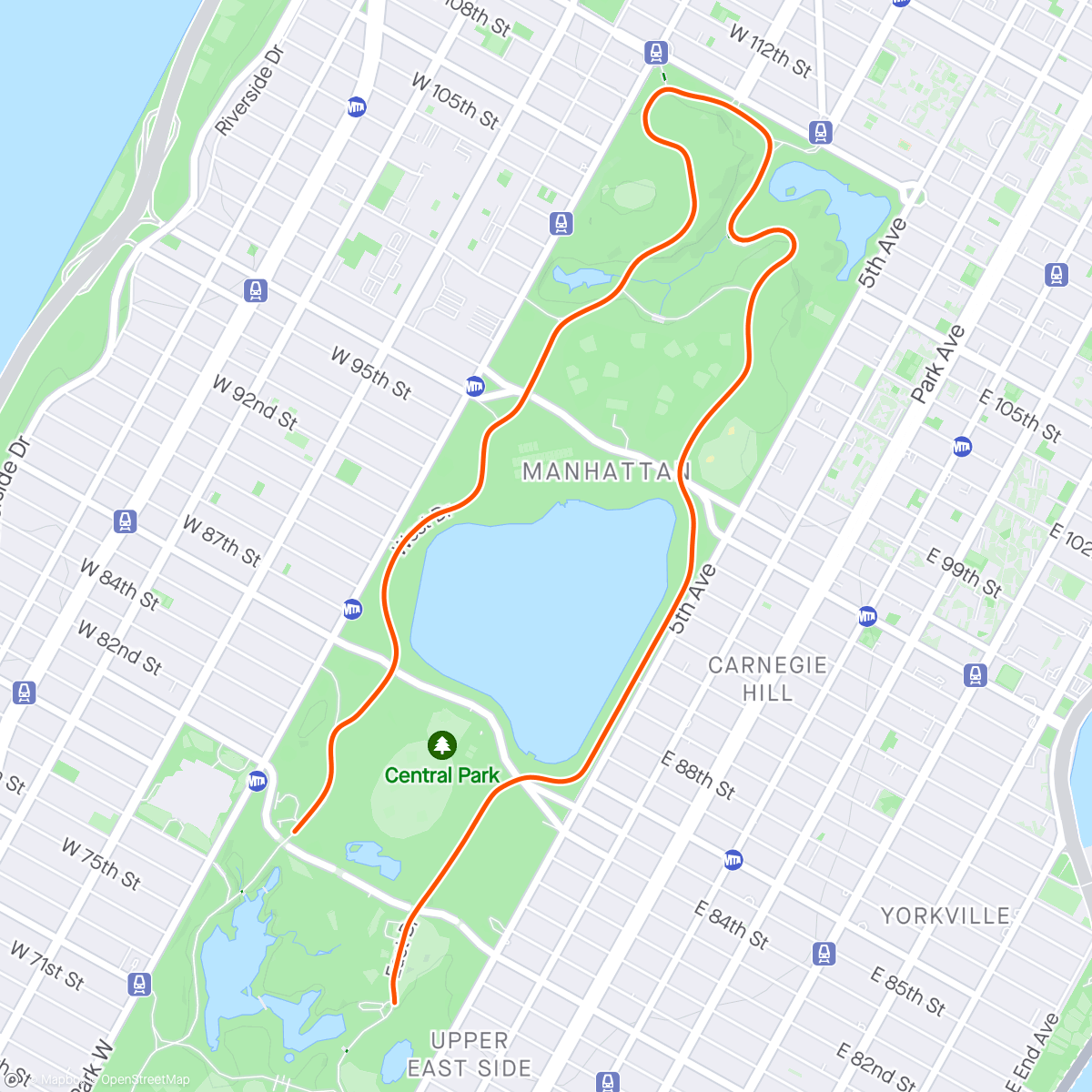 Map of the activity, Zwift - Ride Warm-up in New York