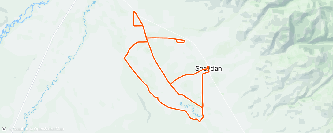 Map of the activity, Got out while the weather was  nice!