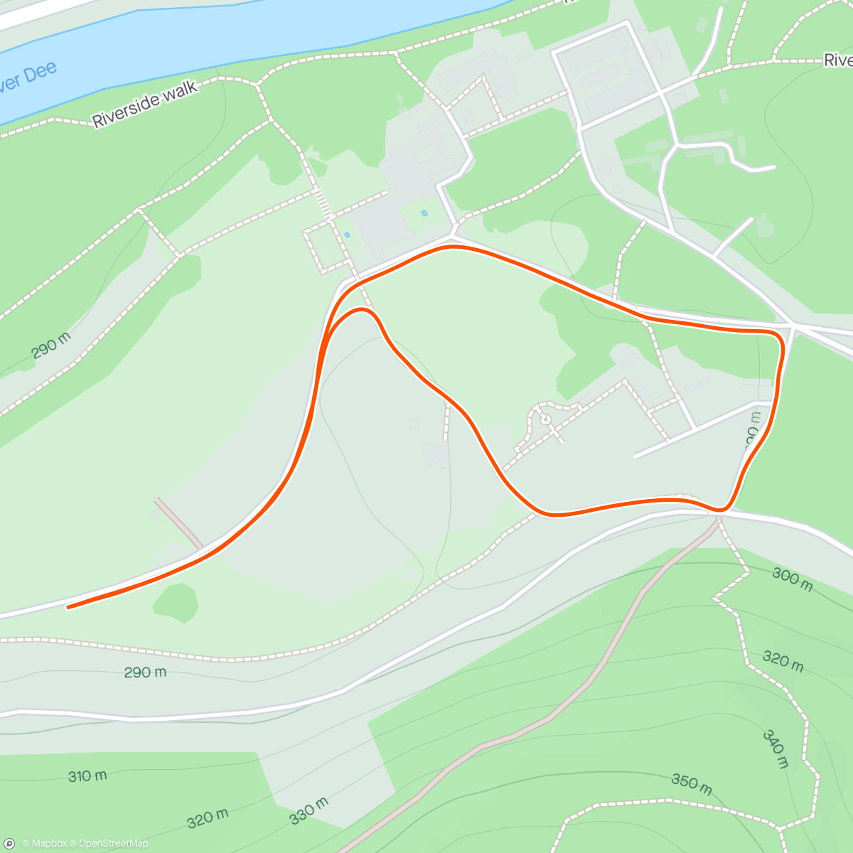 Map of the activity, Run balmoral