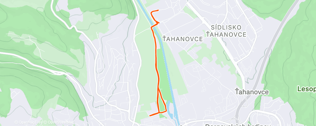 Map of the activity, Tempák 6km na Aničke - ZIMNÁ TUKE VÝZVA 2025
