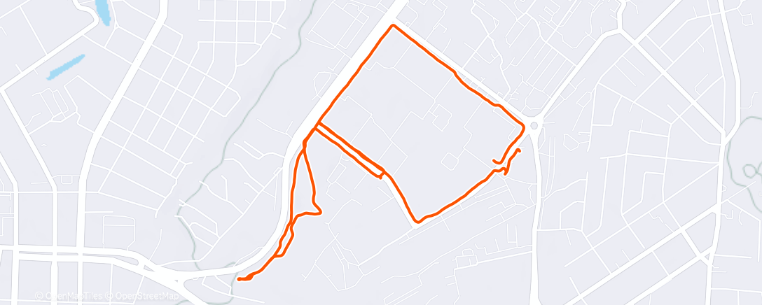 Map of the activity, Полуденный забег