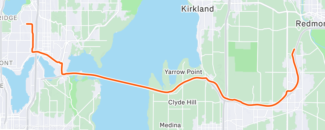 Map of the activity, Afternoon Ride