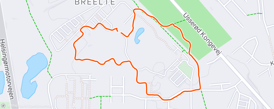 Map of the activity, Afternoon Walk