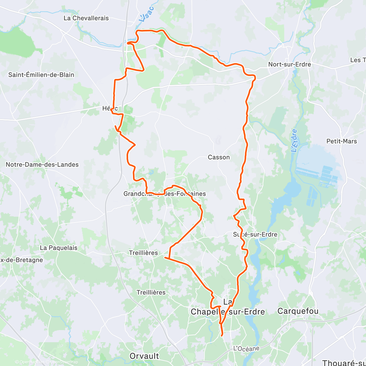 Map of the activity, Sortie VTT sur Gravel - C’est dur mais c’est pas grave