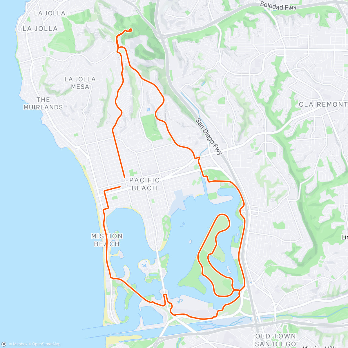 Map of the activity, Morning Ride