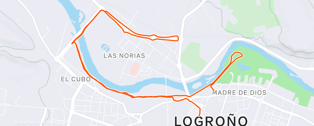 Карта физической активности (Carrera de tarde)