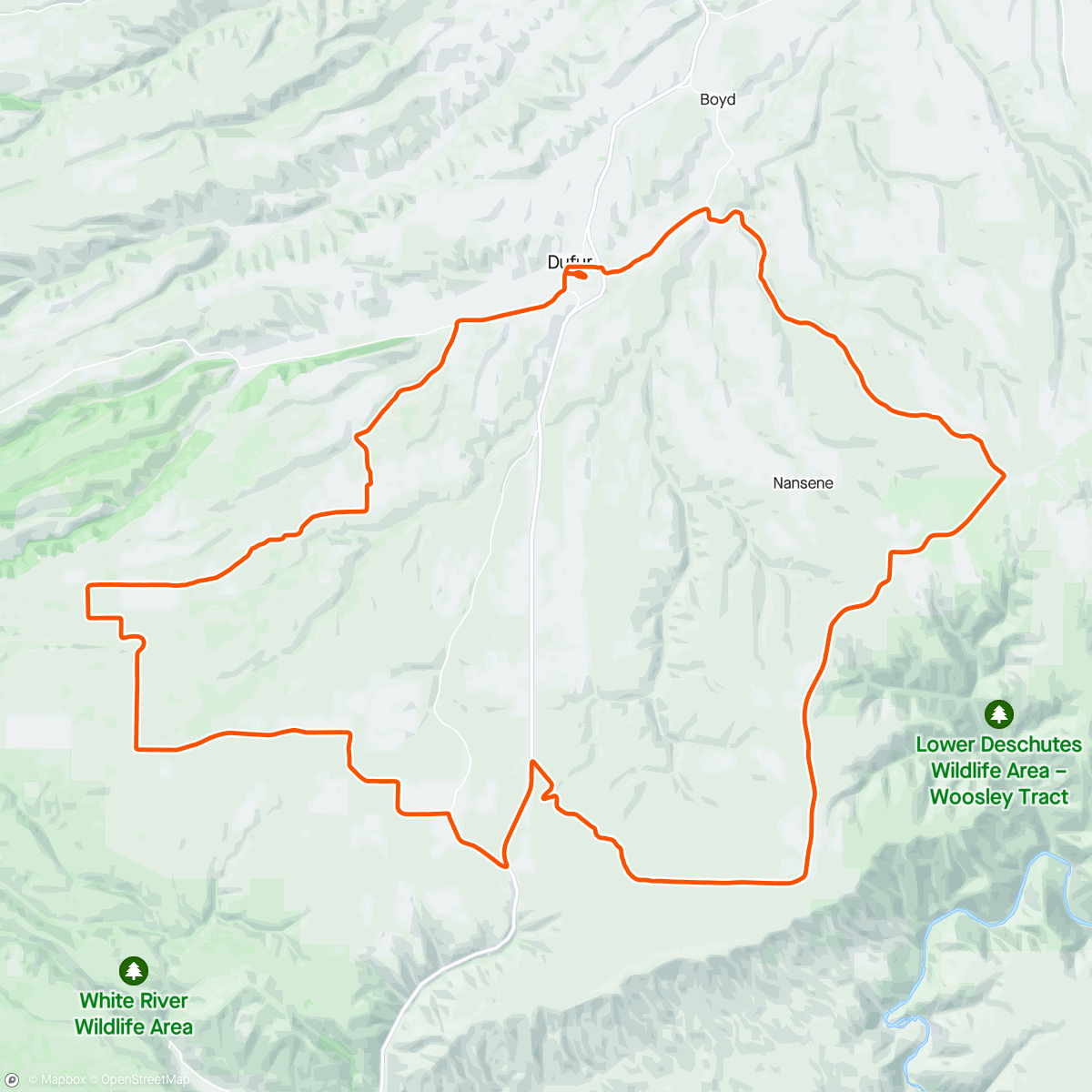 Karte der Aktivität „Gorge gravel grinder small- E Bike”
