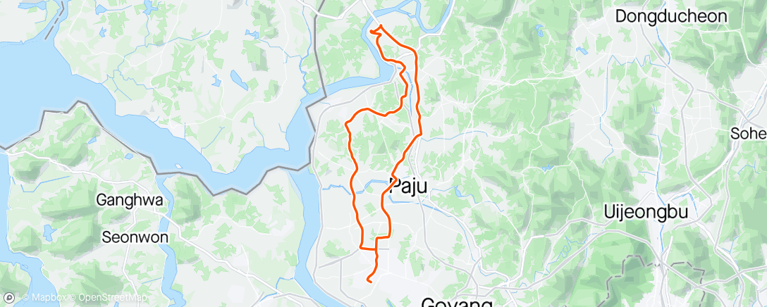Map of the activity, 2 광풍단 시즈온 Ride