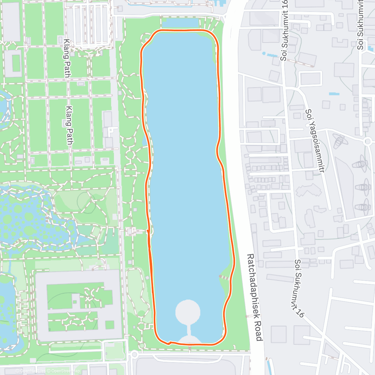 Map of the activity, Benchakitti Park - Bangkok