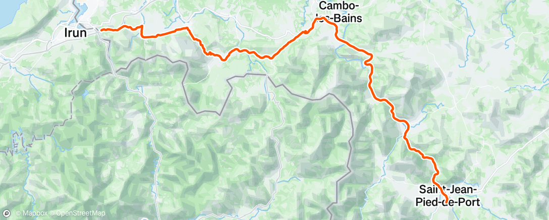 Map of the activity, Bicicleta por la mañana
