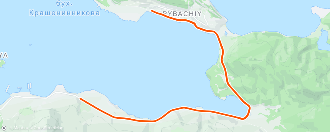 Map of the activity, Morning Run