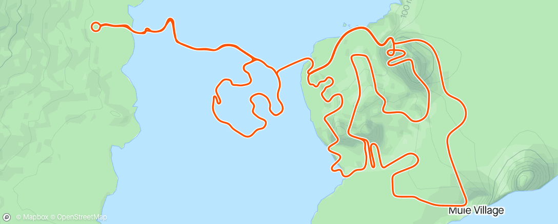 Mapa de la actividad, Zwift - Climb Portal: Cote de Pike at 100% Elevation in Watopia - Tester ryggen etter 14 dgr av sykkelen😖. Hmmm