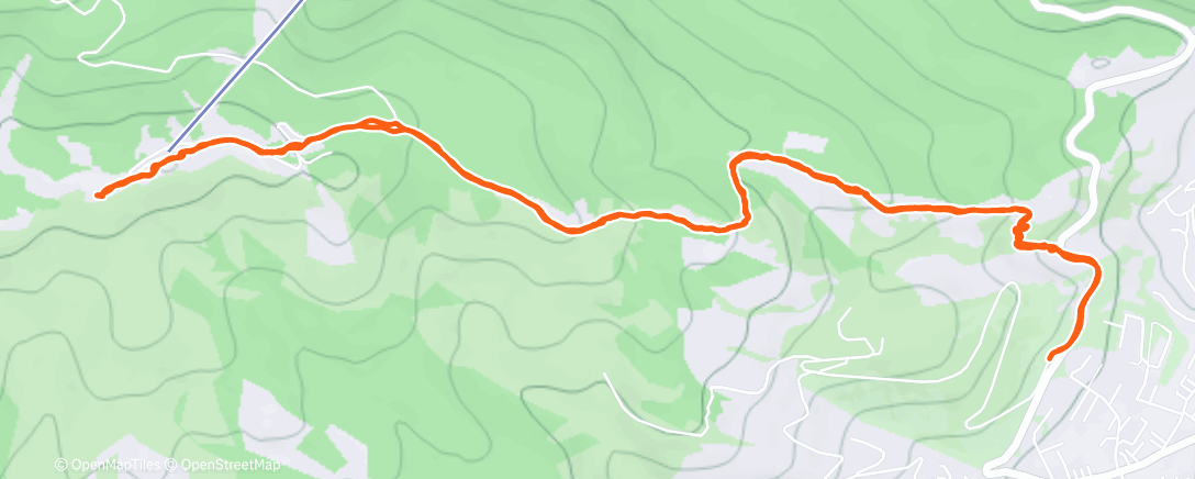 Map of the activity, Lunch Hike