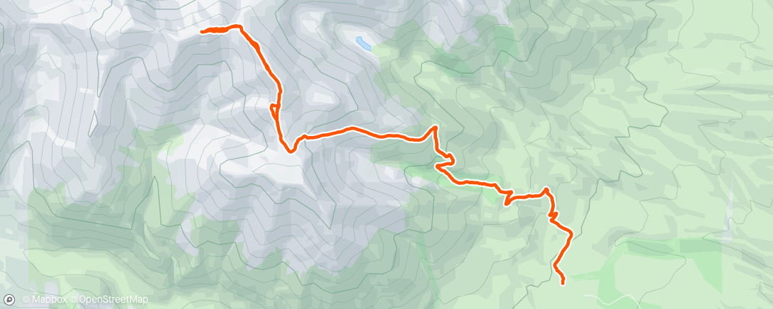 Map of the activity, Afternoon Hike