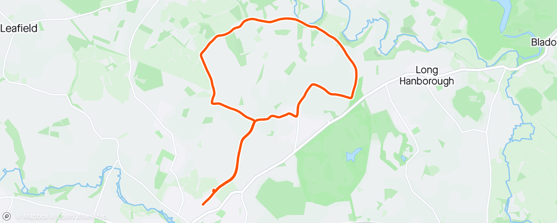 Mapa de la actividad, Cotswold Classic