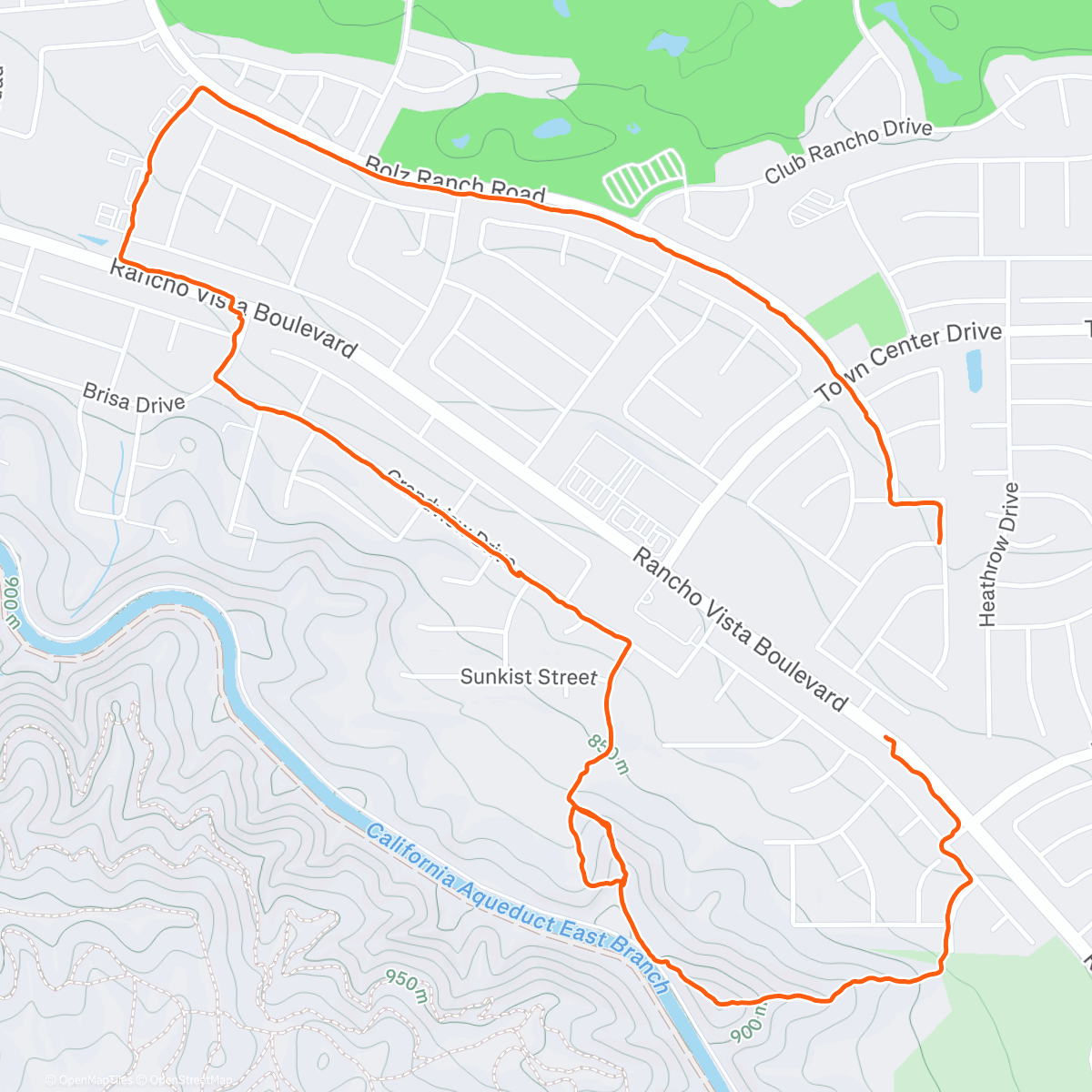 Map of the activity, Mike and the pups in the rain