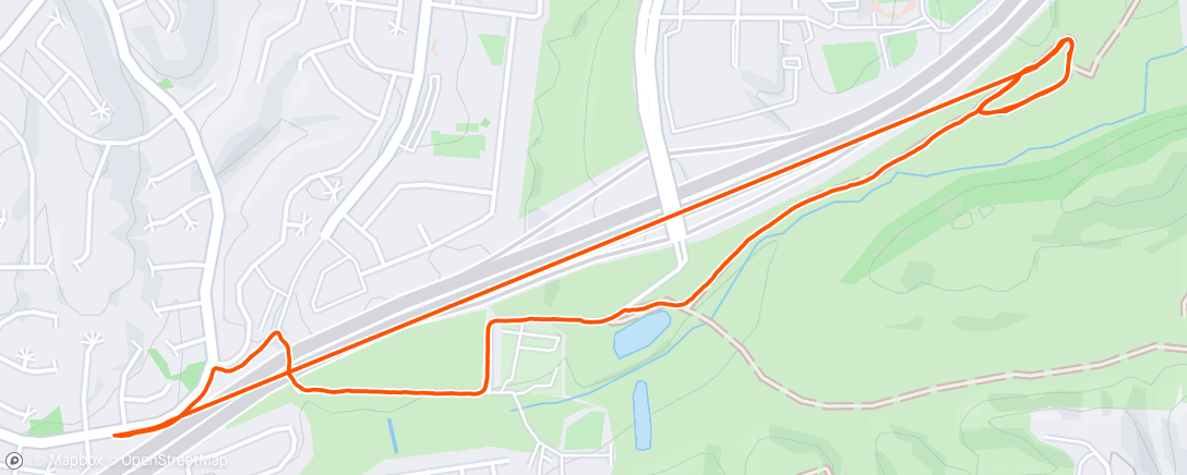 Map of the activity, Afternoon Walk