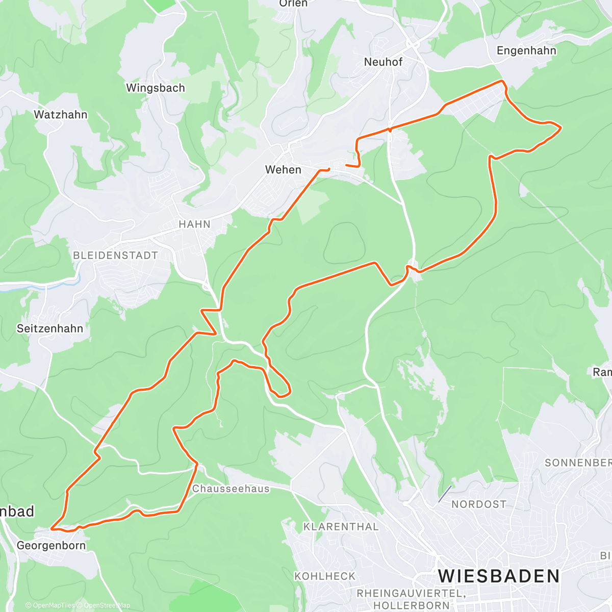 Map of the activity, Taunustaler Xmas Hm Battle