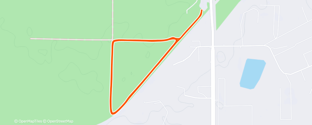 Map of the activity, Северный лыжный заезд (вечер)