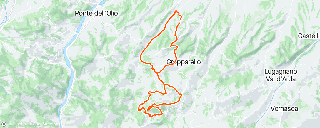 Map of the activity, Percorso Gropparello