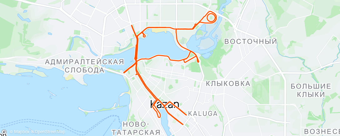 「Казанский марафон」活動的地圖