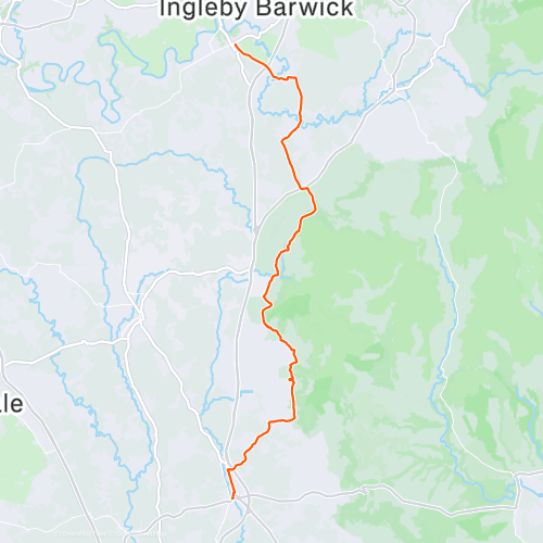 Day 3 Yarm to Thirsk 42.1 km Running Route on Strava