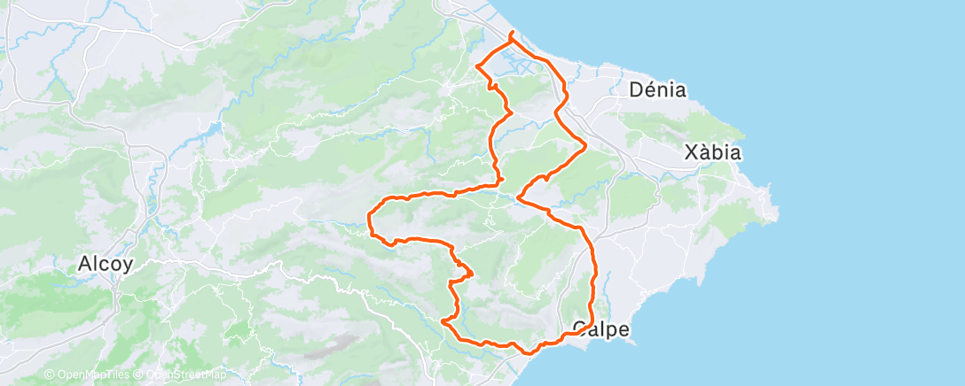 Map of the activity, Morning Ride