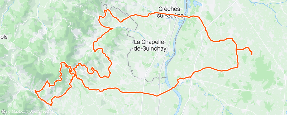 Karte der Aktivität „Vélo dans l'après-midi”