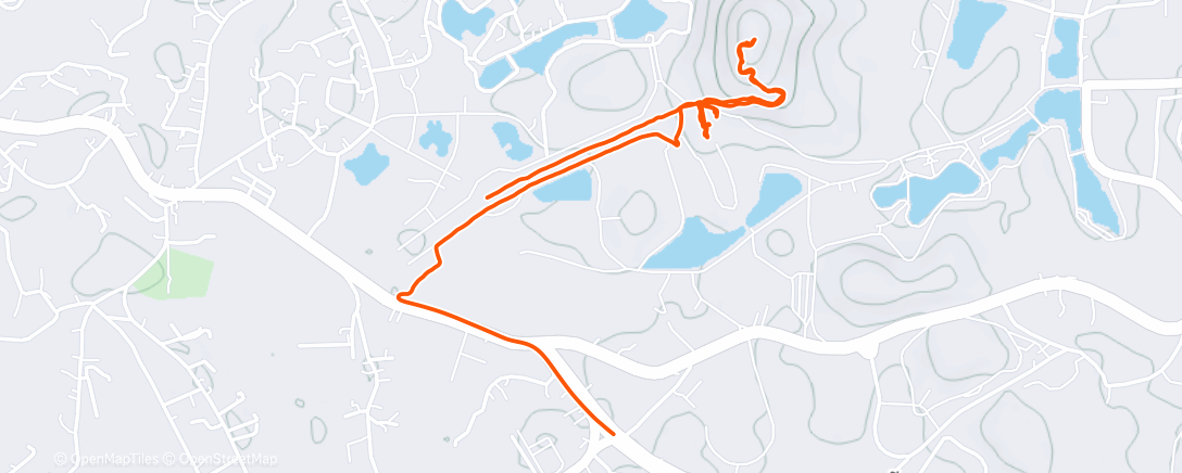 Map of the activity, Lunch Run