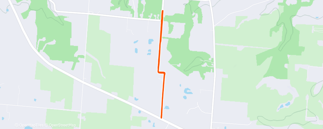 Map of the activity, Afternoon Trail Run