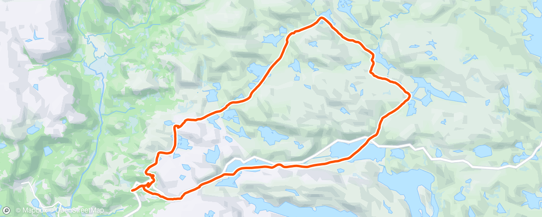 Map of the activity, Runden mot Bekkjedalsknuten