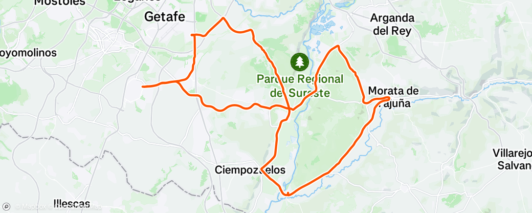 Carte de l'activité Bicicleta por la mañana