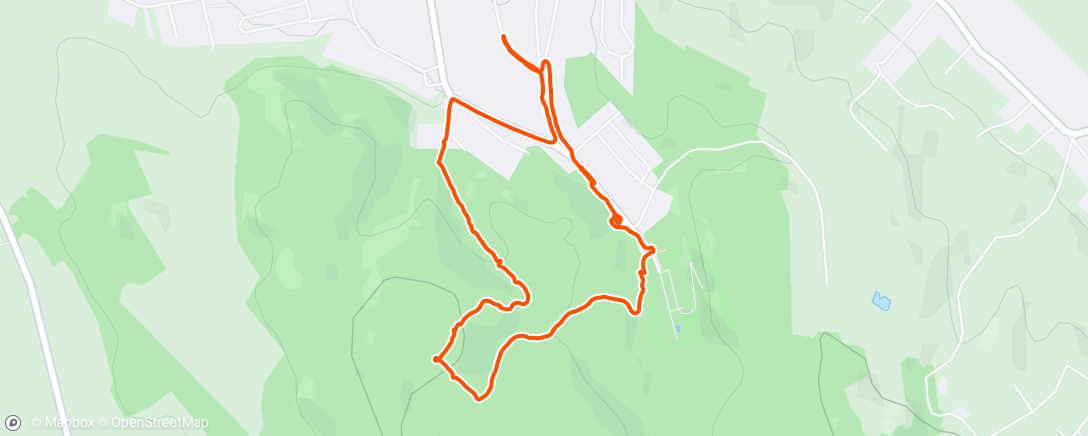 Map of the activity, Afternoon Hike