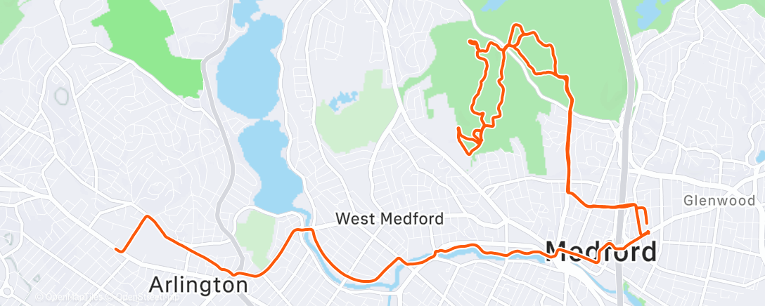 Map of the activity, Morning Ride