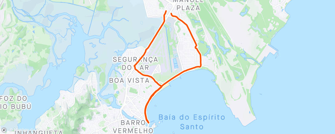 Map of the activity, Pedalada da tarde na chuva