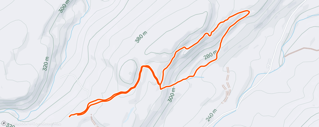 Map of the activity, Lunch Trail Run