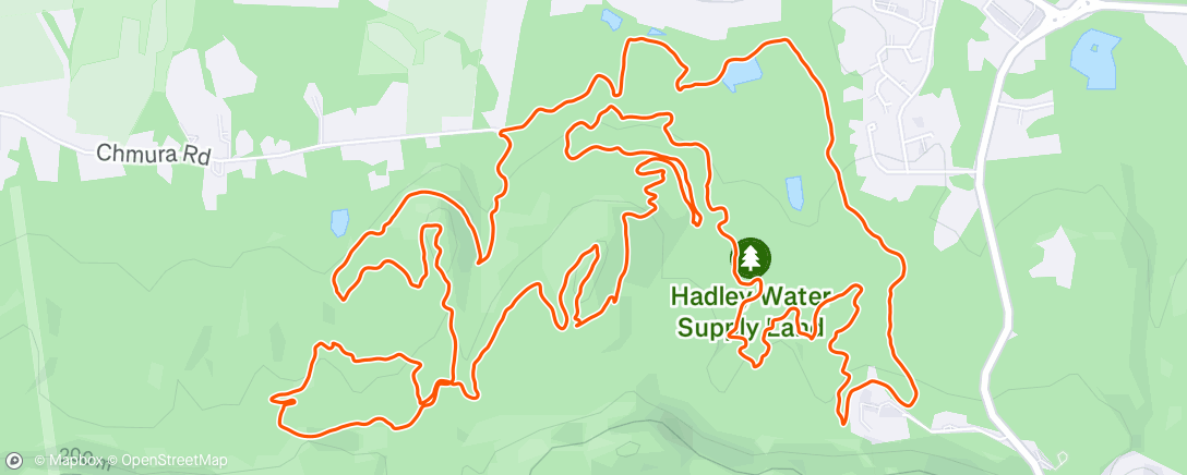 Map of the activity, Lunch Mountain Bike Ride