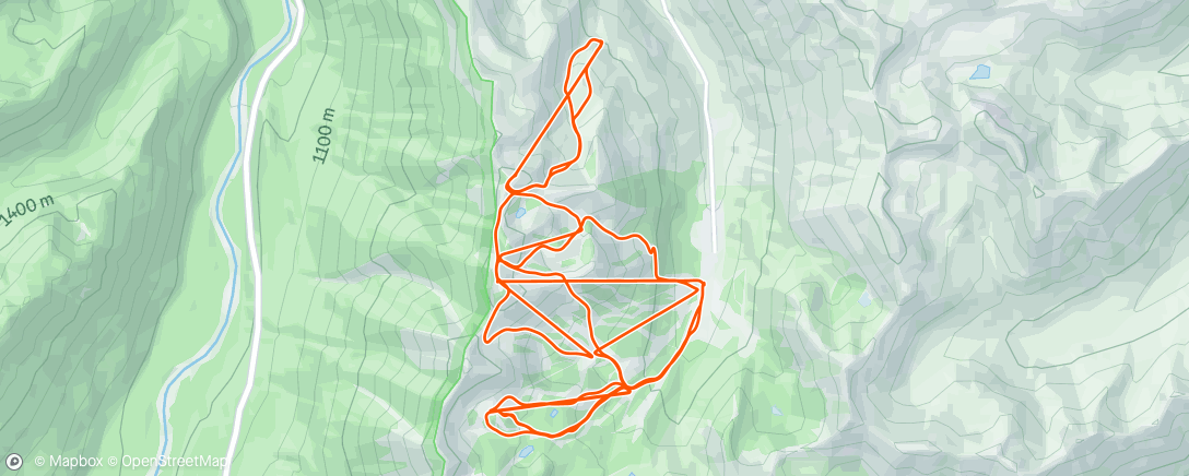 Map of the activity, Slopes - A day snowboarding at Crystal Mountain