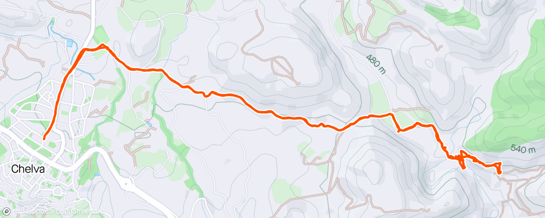 Karte der Aktivität „Caminata de mañana”
