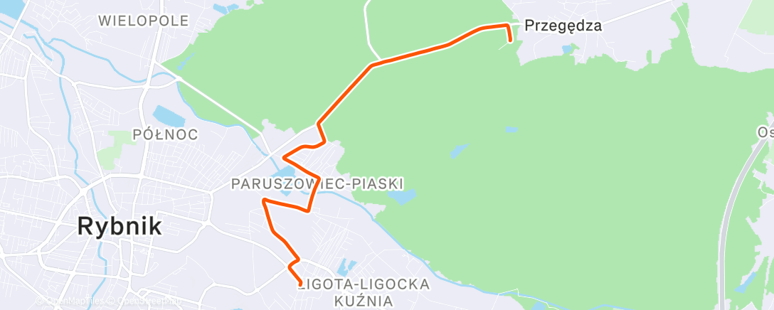 Map of the activity, Morning Ride