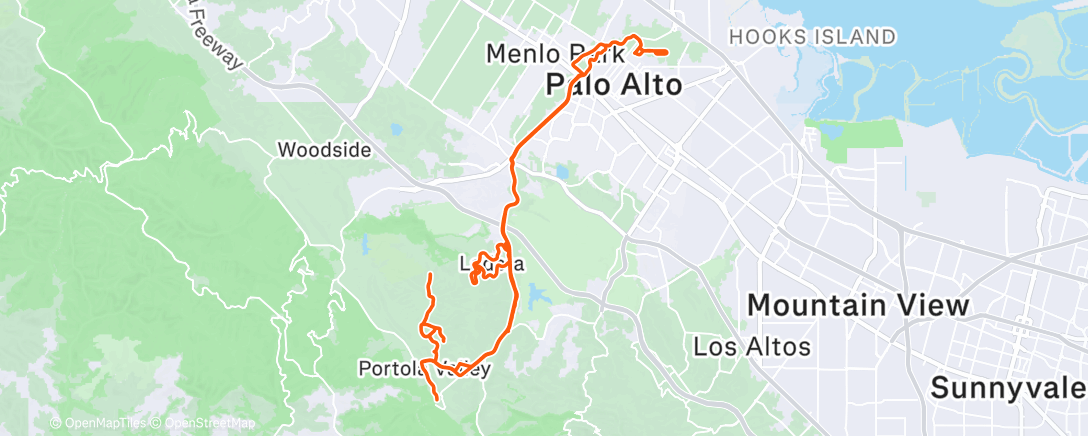 Map of the activity, Morning Ride