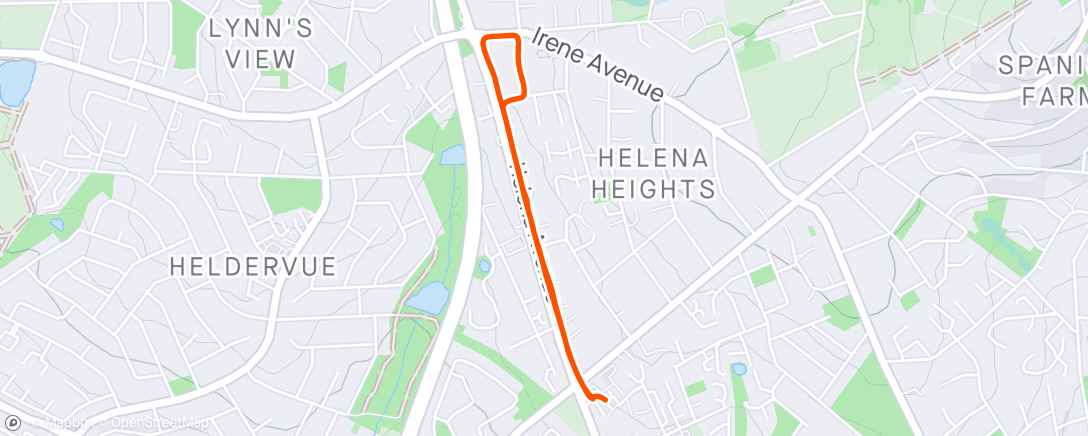 Map of the activity, Afternoon Walk