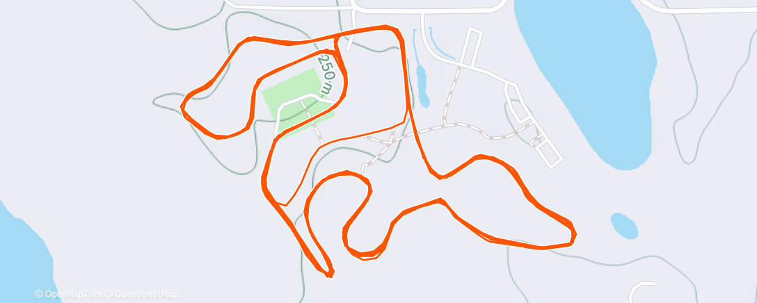 Map of the activity, Nordic ski